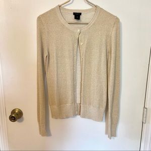 Gold Sparkly Ann Taylor Cardigan
